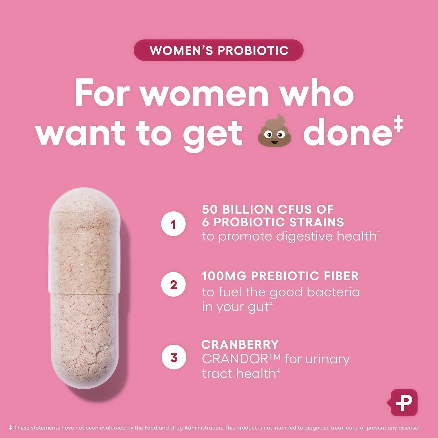 Physician's Choice Probiotics - PH Balance, Digestive, UT, & Feminine Health - 50 Billion CFU - 6 Unique Strains for Women - Organic Prebiotics, Cranberry Extract+ - Probiotic - 60 CT
